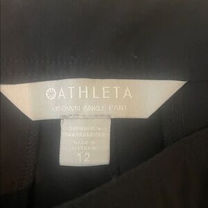 Athleta Charcoal Ankle Pants cargo straight leg